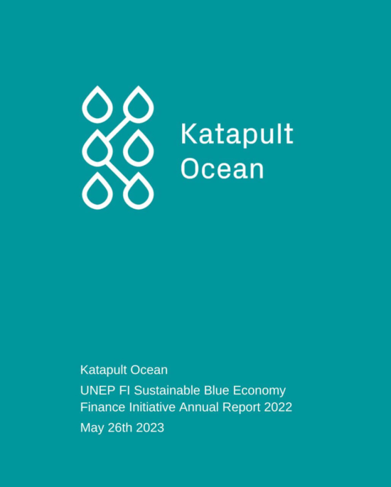 Katapult Ocean UNEP FI Sustainable Blue Economy Finance Initiative Annual Report 2022